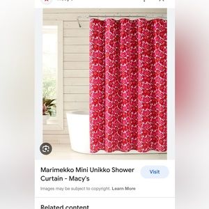 Marimekko shower curtain, never used. Chose a different design.